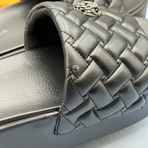 🆕 KURT GEIGER LONDON 🧿 NWOB Meena Eagle Platform Slides Sz EU 41 US 10 - Picture 14 of 16